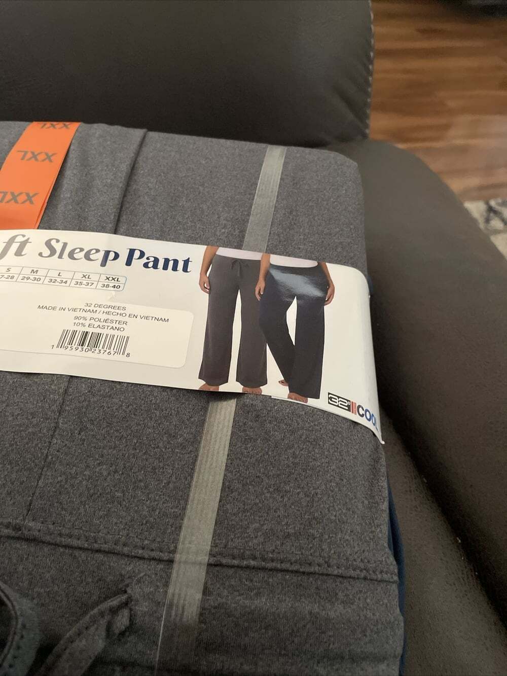 Sleep Pant, Lounge Wear 2-pack by 32 Degrees Charcoal Gray & Moon Blue Sz XXL